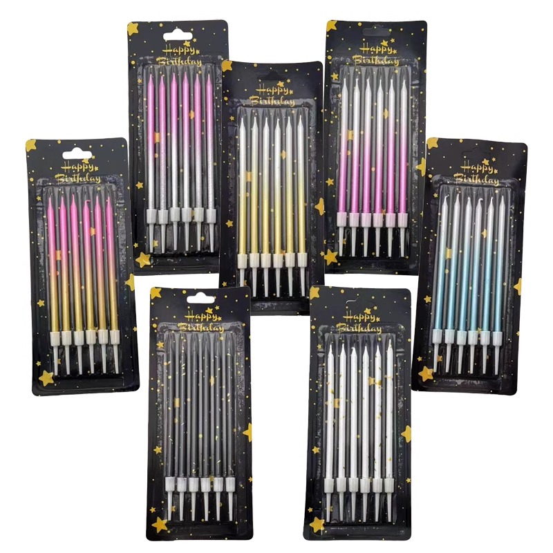 Candle Supplies Usa - 30/50 ボックスグラデーションカラー誕生日キャンドルケーキベーキングデコレーション結婚記念日パーティー用品卸売