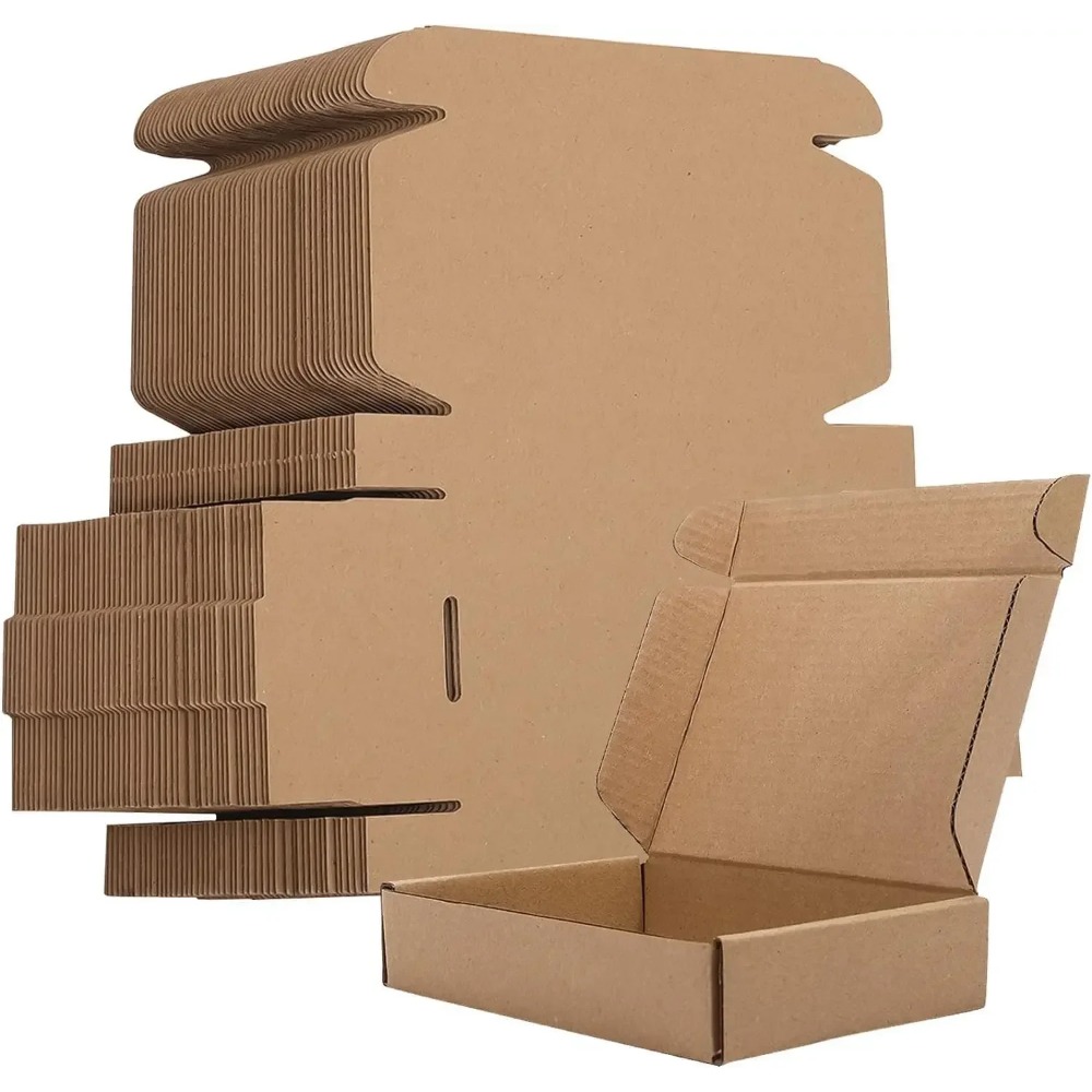 Kraft Paper Box - 10/20個入り段ボール箱、茶色の段ボール配送箱、段ボール箱、配送箱、クラフト紙包装箱