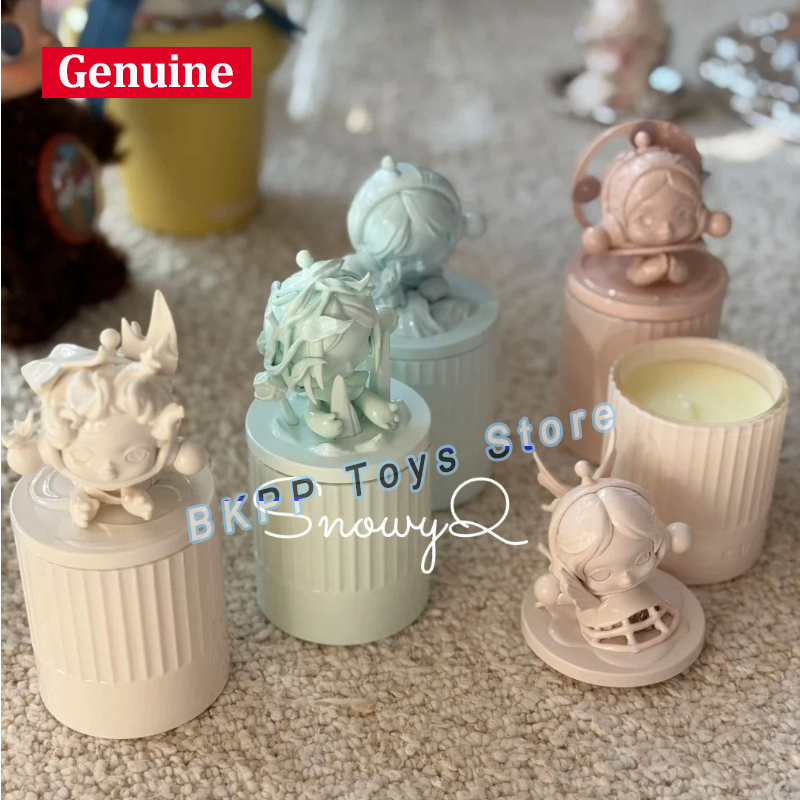 Candle Surprise - オリジナルPOPMART SKULLPANDA ザ・パラドックスシリーズ ミステリーセンテッドキャンドルギフトセット サプライズ開封 ライフスタイルアクセントオーナメント