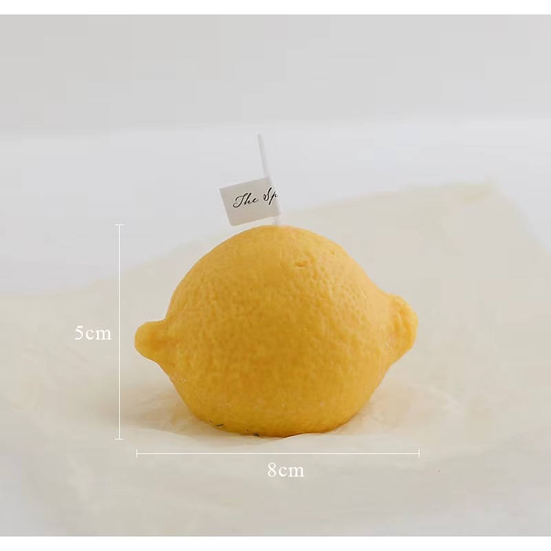 Candle Supplies Usa - カスタムホームデコレーション レモンキャンドル フォトシーンデコレーション ホリデー用品 シミュレーションレモン 手作り香り付きキャンドル