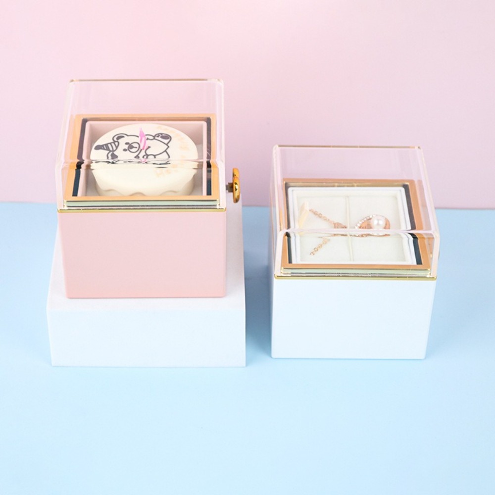 自動回転式ベアーフリップリングボックス、回転デザイン、ライト - Candle Surprise のレビューと価格