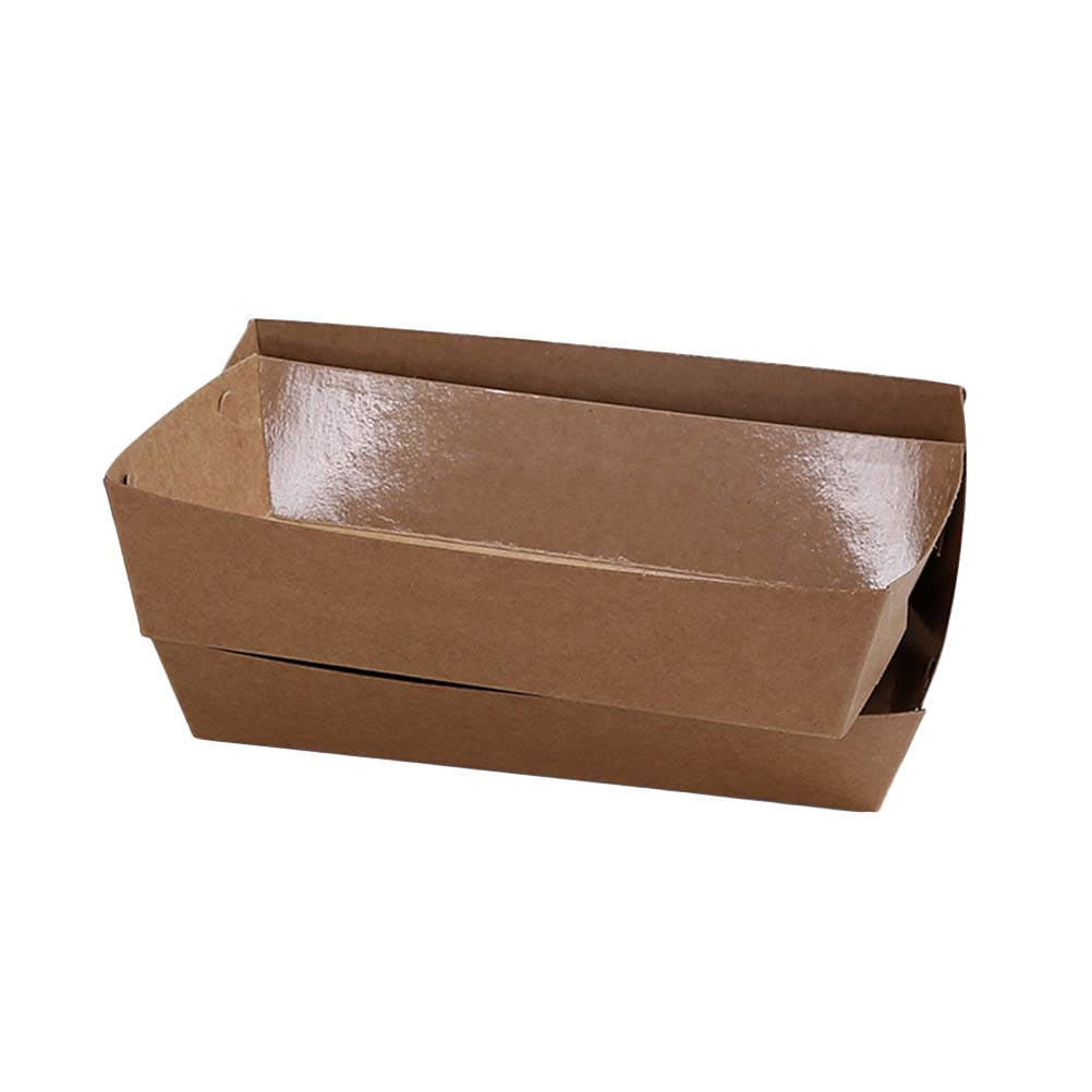 30個入りクラフト紙製使い捨てボート型包装トレイ スナック食 - Kraft Paper Box のレビューと価格