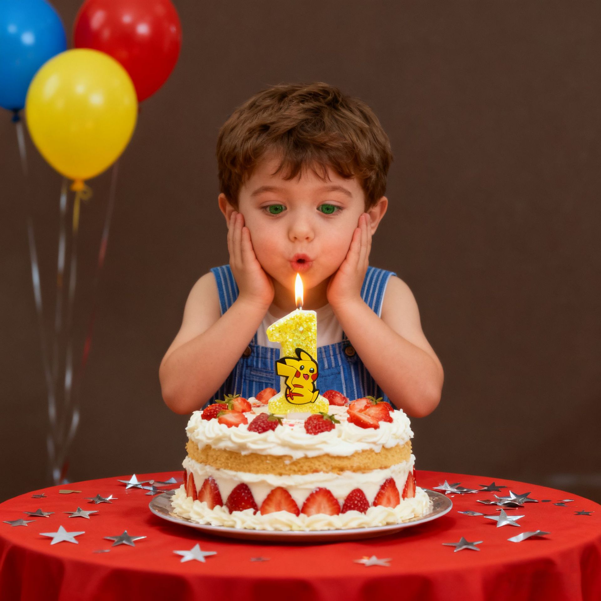 誕生日キャンドル 黄色 ピカチュウ パーティーケーキデコレー - Candle Surprise のレビューと価格