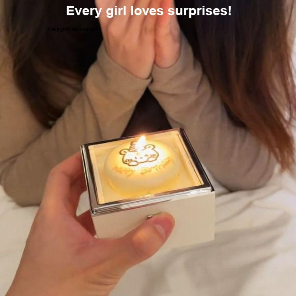 自動反転クマフリップリングボックス回転デザインライトキャンド - Candle Surprise のレビューと価格