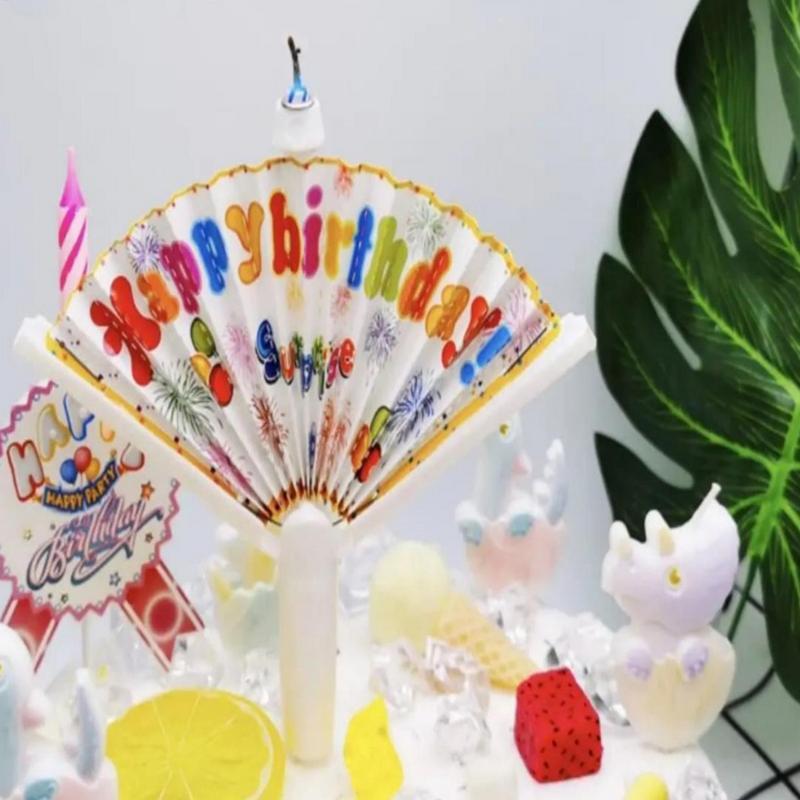 ファン型バナー付きハッピーバースデーキャンドル、サプライズキ - Candle Surprise のレビューと価格