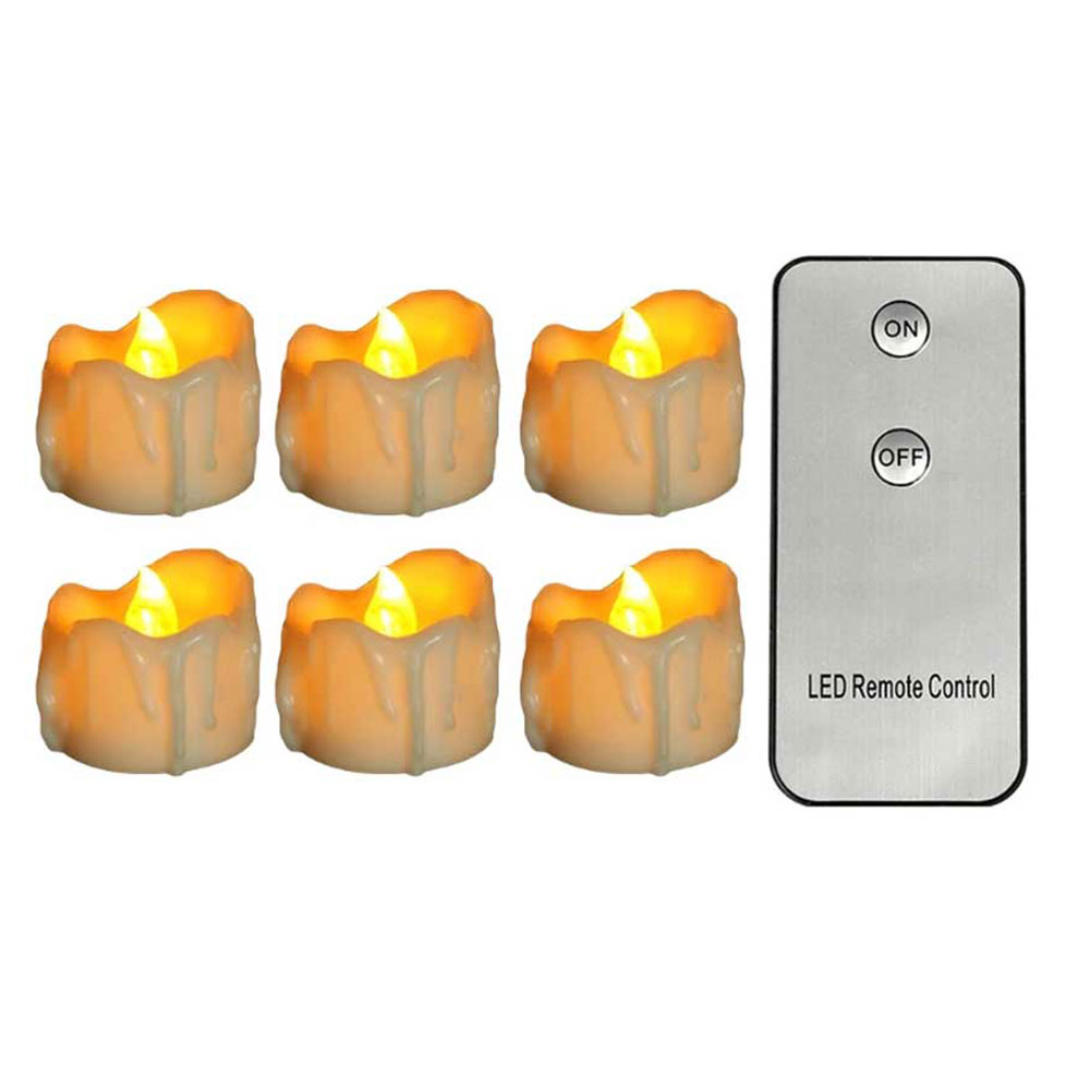 3/6/12 個リモコンフレームレス小型 LED キャンドル - Candle Surprise のレビューと価格