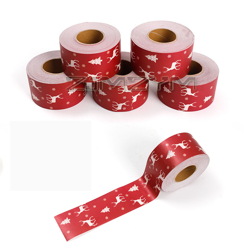 クラフト紙粘着テープ、クリスマストナカイストライプ、カワイイ - Kraft Paper Box のレビューと価格