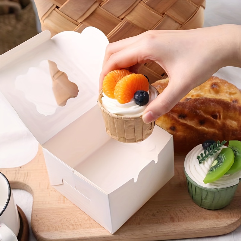 10 個クラフト紙ケーキキャンディボックスオープンウィンドウ - Kraft Paper Box のレビューと価格