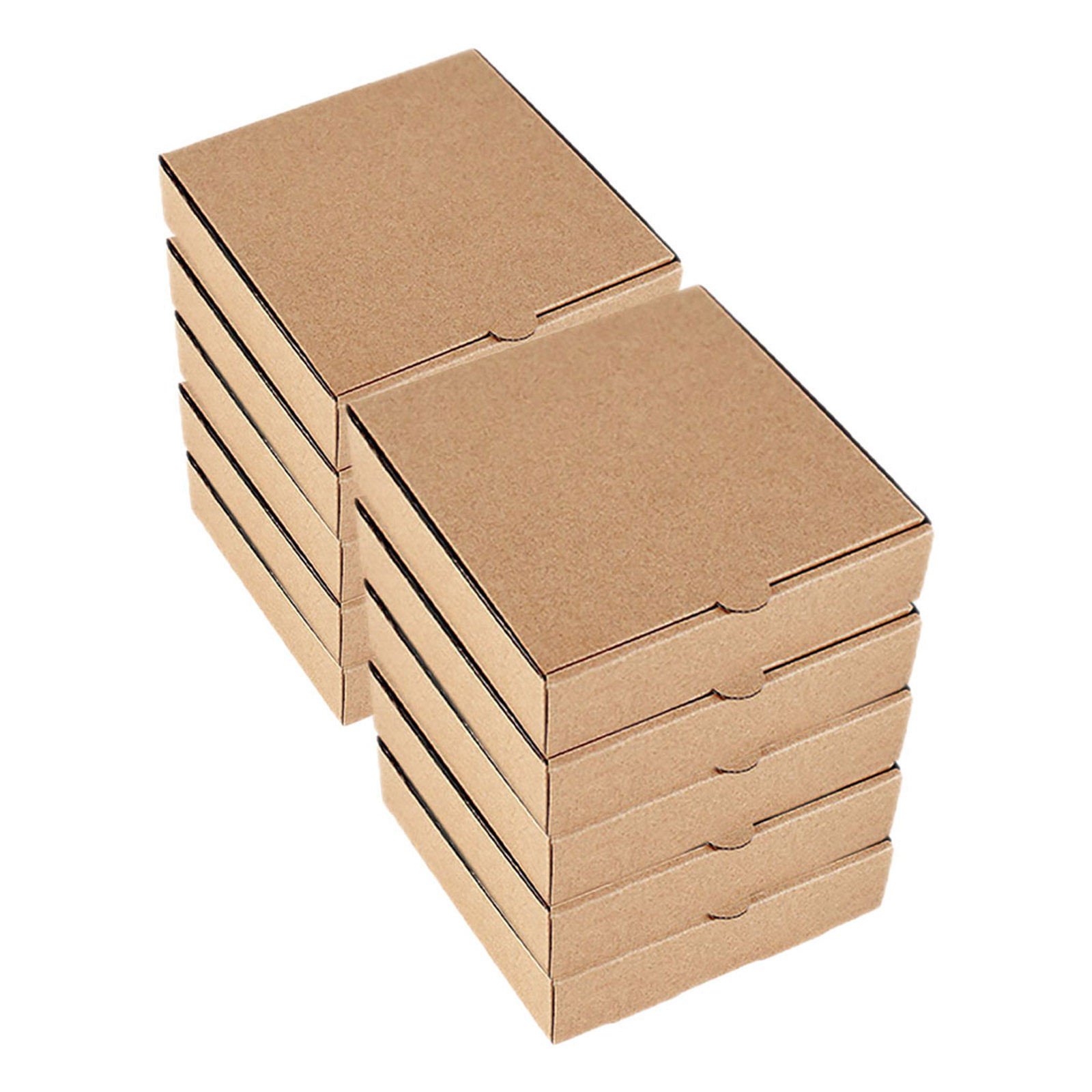 10個入りミニピザボックス クラフト段ボール製正方形ボックス - Kraft Paper Box のレビューと価格