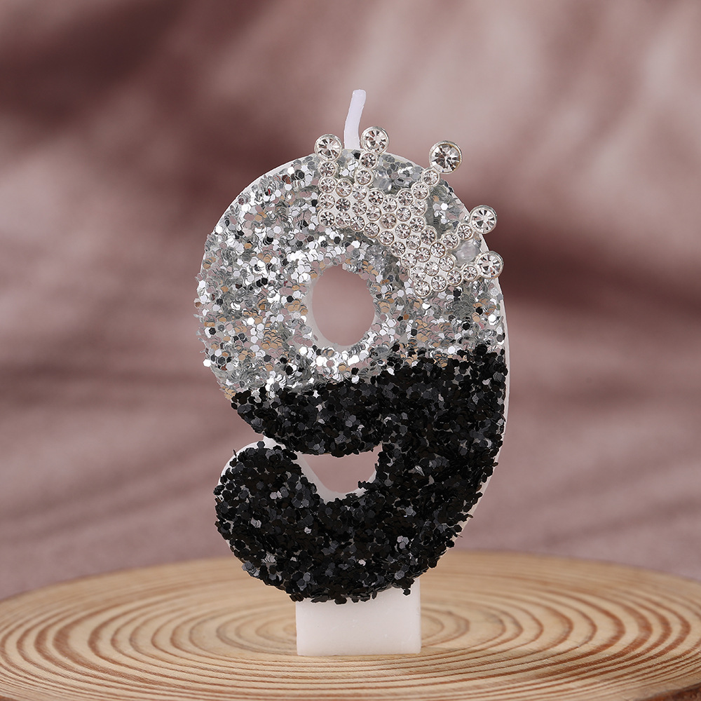 ブラックシルバーグラデーションクラウン手作りDIYデジタルキ - Candle Supplies Usa のレビューと価格